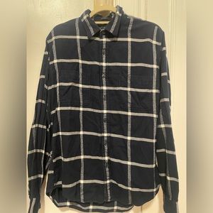 J Crew Men’s Navy Flannel
